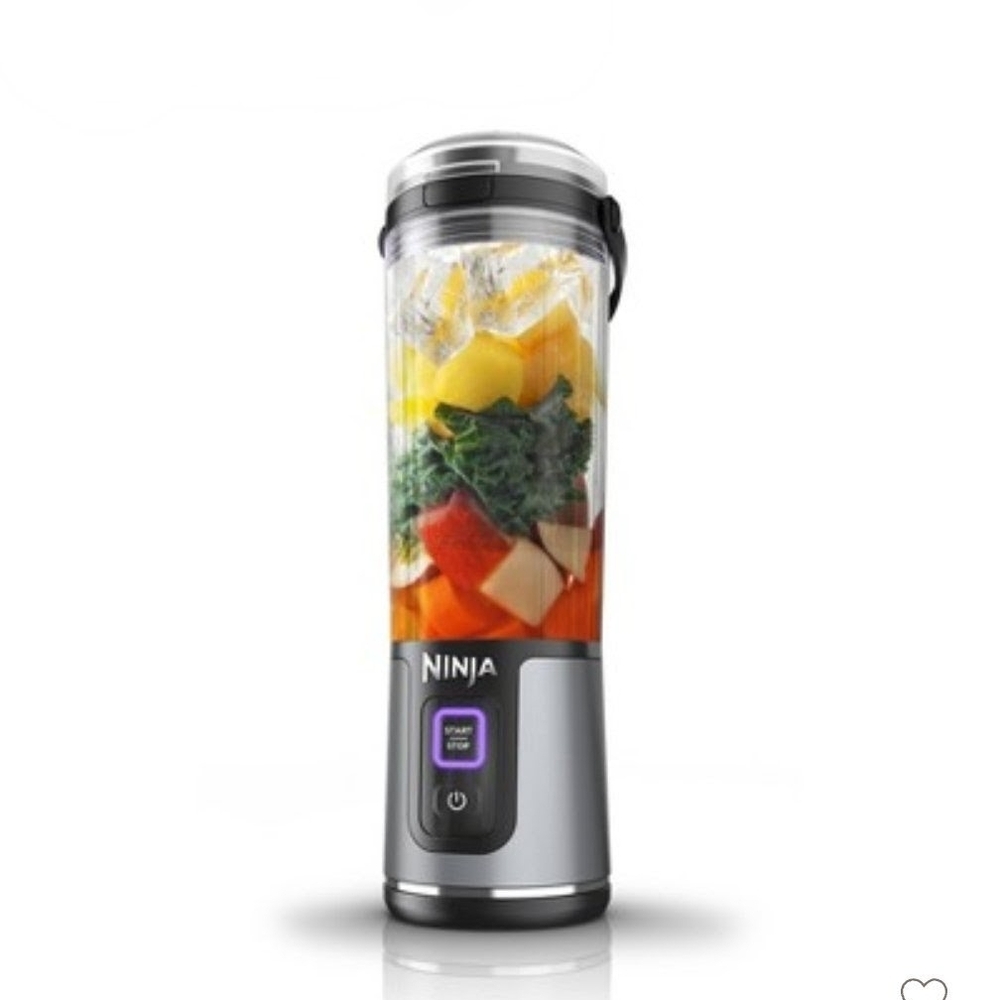 Ninja Portable Blender with Silver and Black Accents